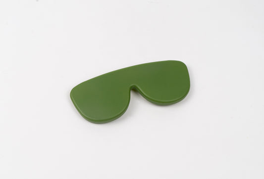 Flexible Silicone Glasses Case - Army Green