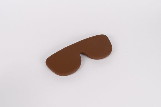 Silicone glasses case - Chocolate Front