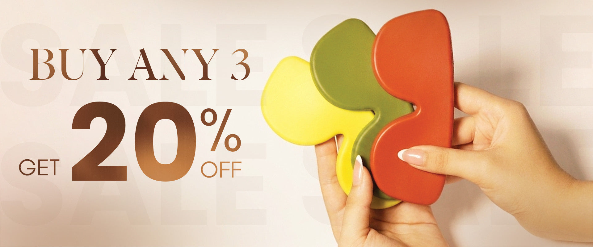 Buy any 3 and get 20% OFF